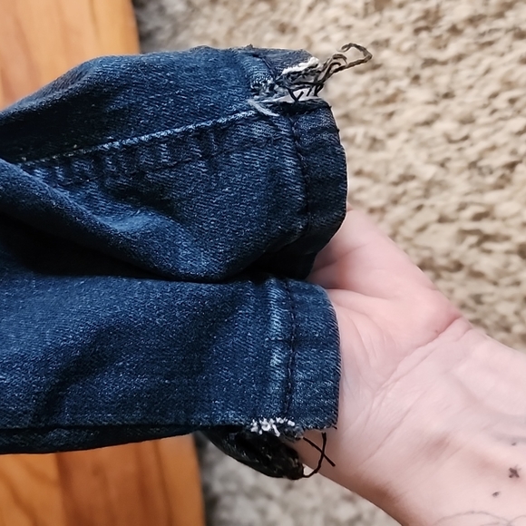 NWOT Ring Of Fire: Cayenne Rip-n-Repair Skinny Stretch, Dark Wash, 34"x30" - Picture 9 of 10